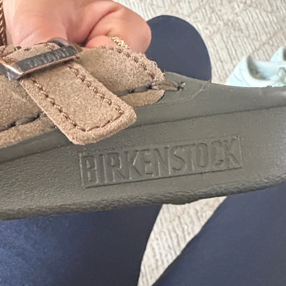 Birkenstock  Brown Suede Clogs - Picture 7 of 11